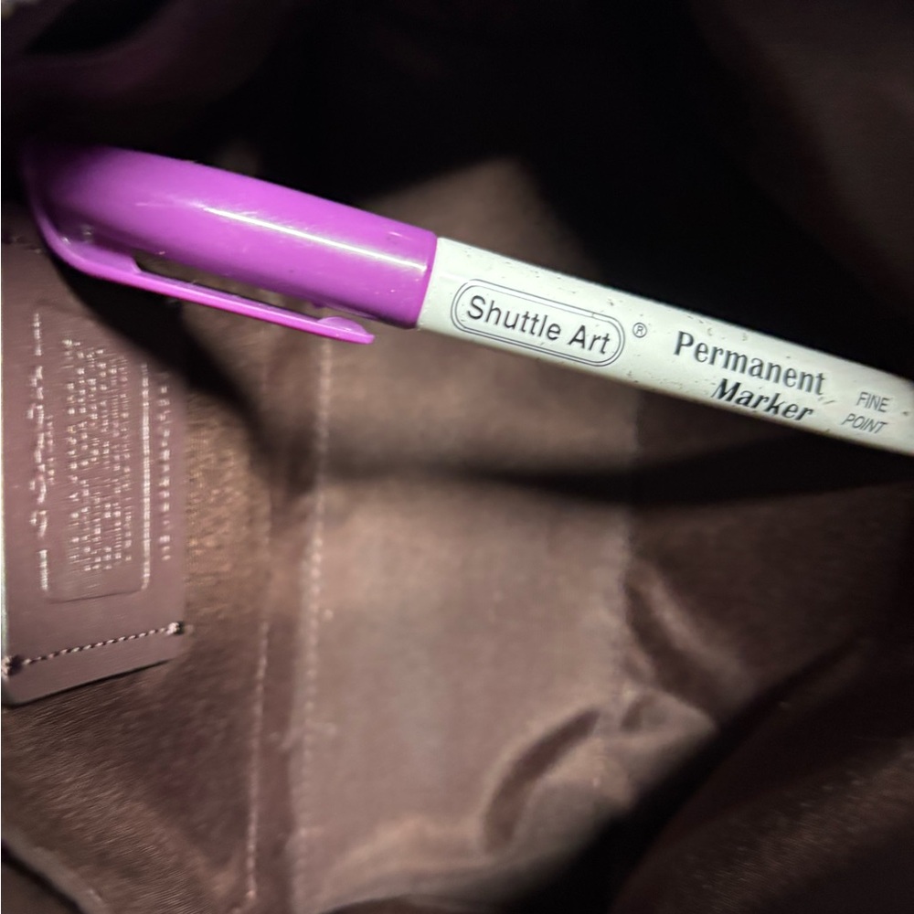 Coach Lavender Pebbled Leather Crossbody Bag - Picture 8 of 10